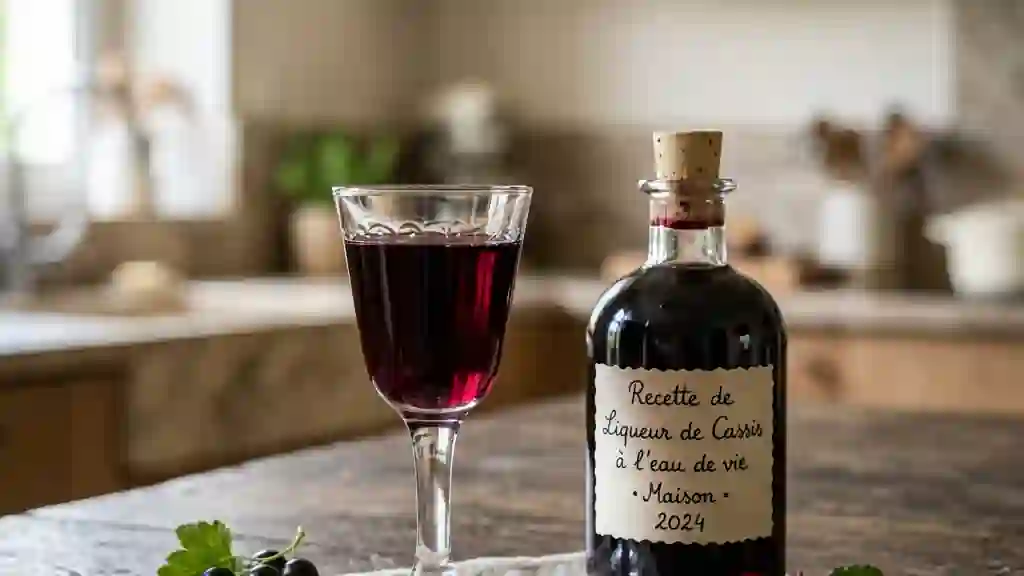 Liqueur de cassis intense et veloutée - Photo de présentation