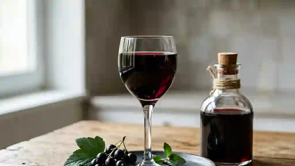 Liqueur de cassis au vin rouge et vanille - Photo de présentation