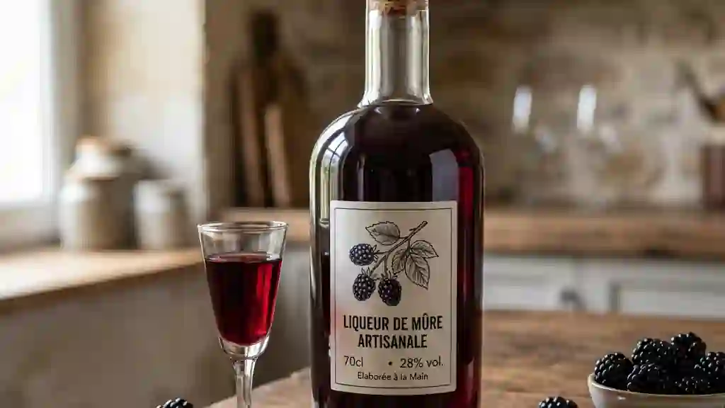 Liqueur de mûre intense à la vanille - Photo de présentation