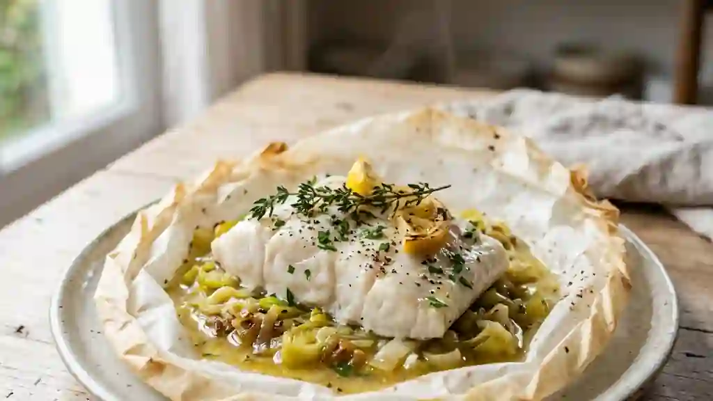 Lotte Fondante aux Poireaux et Citron - Photo de présentation