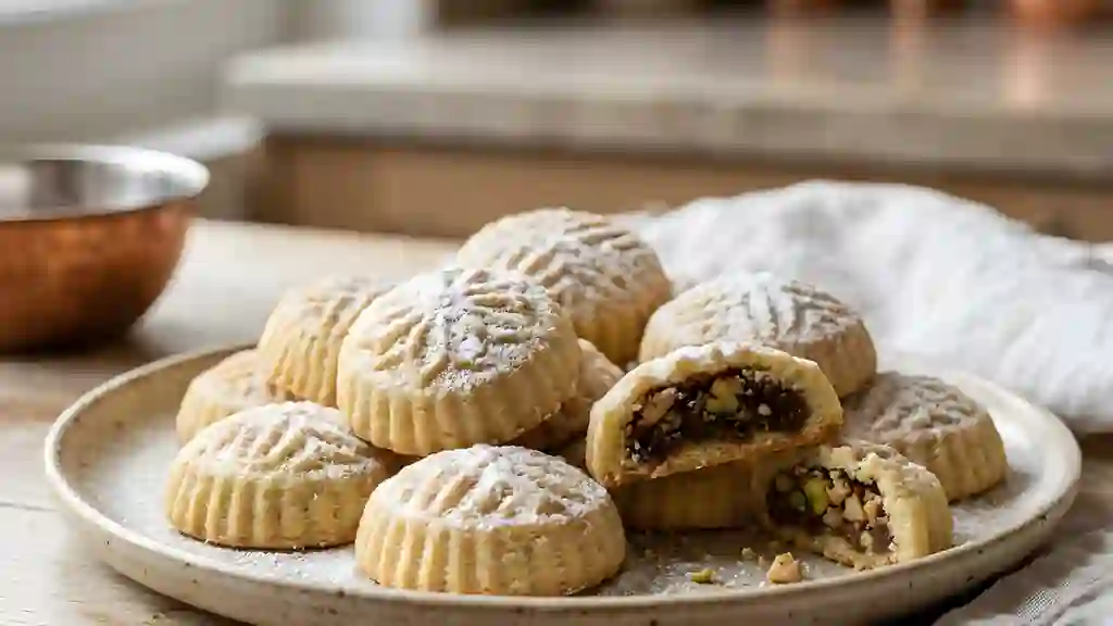 Maamouls Fondants aux Dattes et Pistaches - Photo de présentation