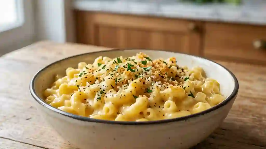 Mac and Cheese Fondant au Cheddar - Photo de présentation