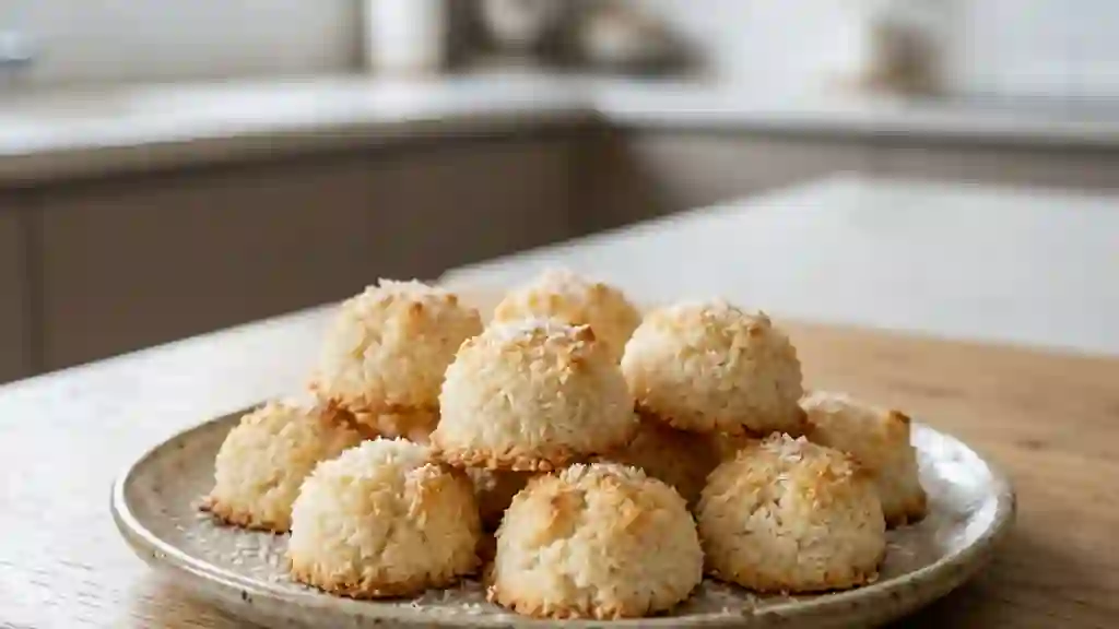 Macarons Coco : Cœur Fondant et Croûté - Photo de présentation