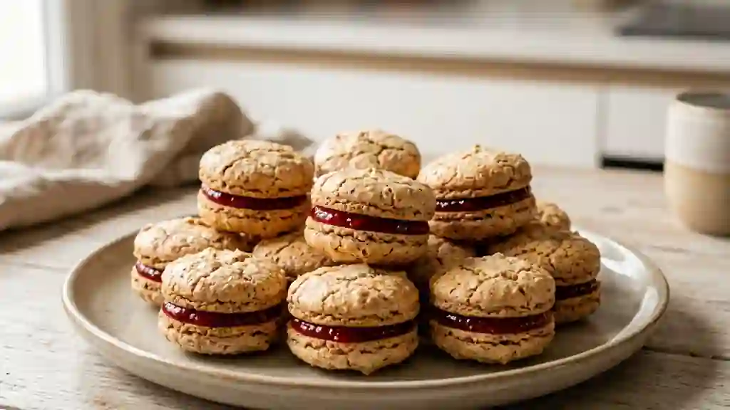 Macarons de Nancy au cœur fondant de groseille - Photo de présentation
