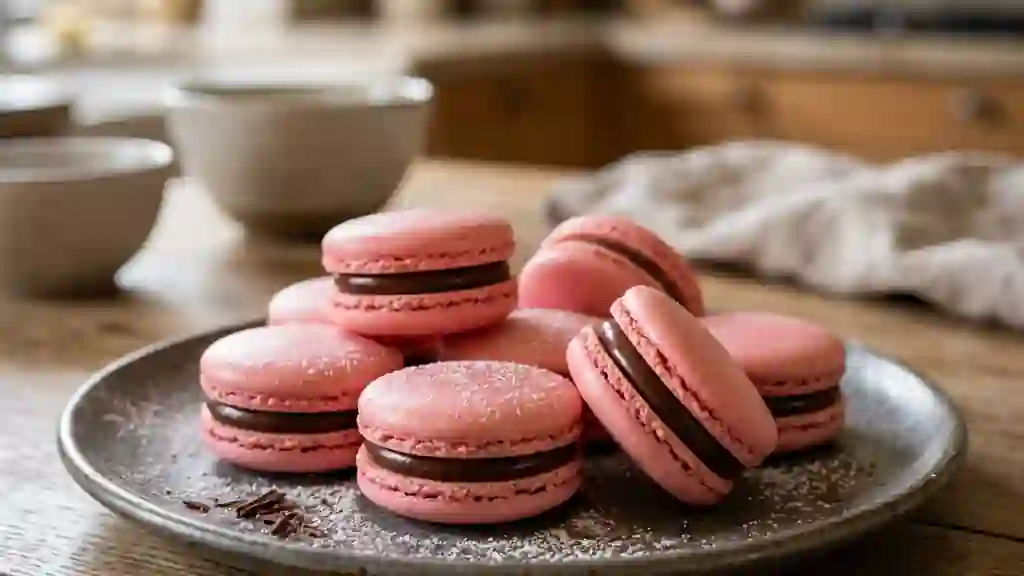 Macarons Craquants au Chocolat Intense - Photo de présentation