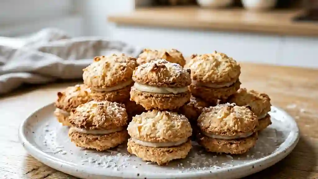 Macarons Coco Croquants et Moelleux - Photo de présentation