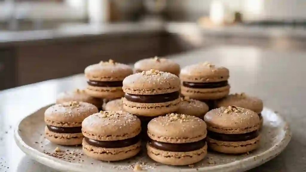 Macarons Noisette et Ganache Fondante - Photo de présentation