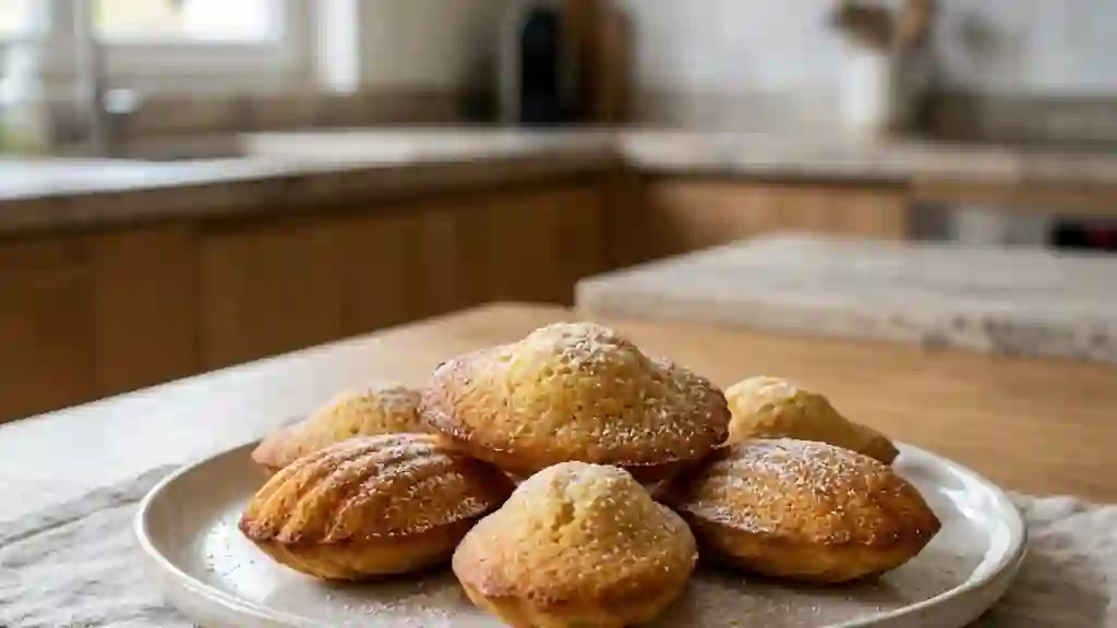 Madeleines fondantes au cœur d'amande - Photo de présentation
