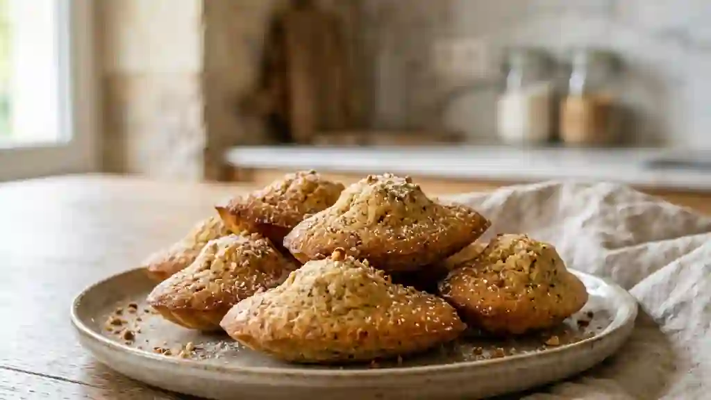Madeleines fondantes au praliné craquant - Photo de présentation