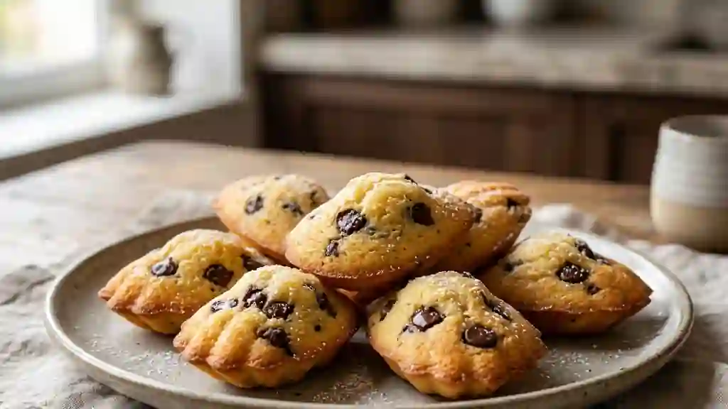 Madeleines Moelleuses aux Pépites Craquantes - Photo de présentation