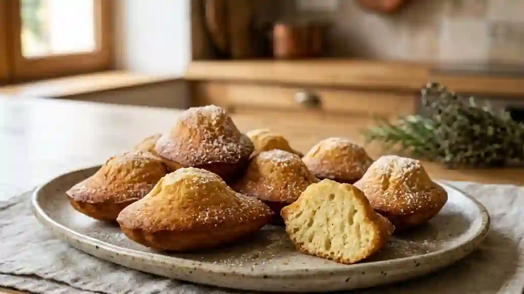 Madeleines dorées au cœur fondant - Photo de présentation