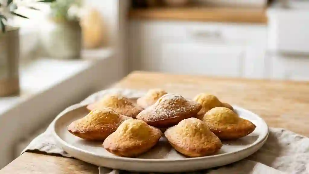 Madeleines moelleuses à la fleur d'oranger - Photo de présentation
