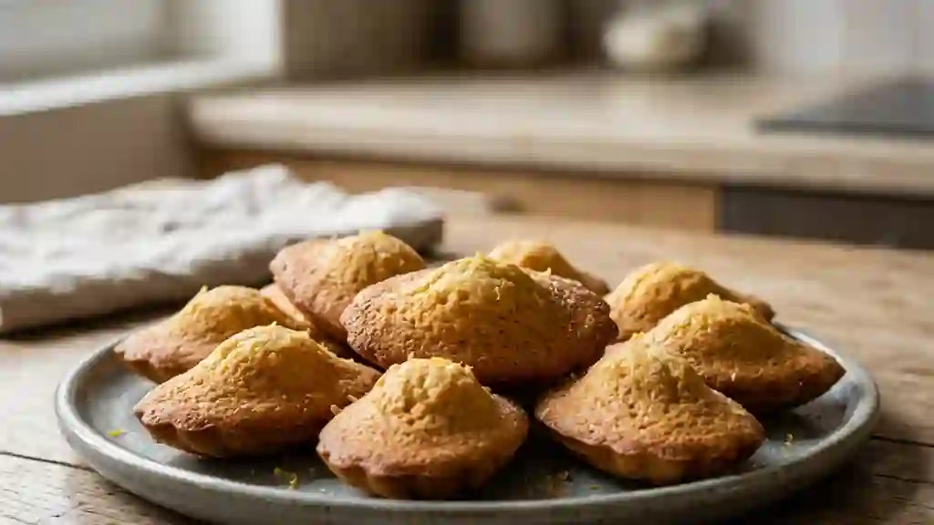 Madeleines aériennes au citron et vanille - Photo de présentation