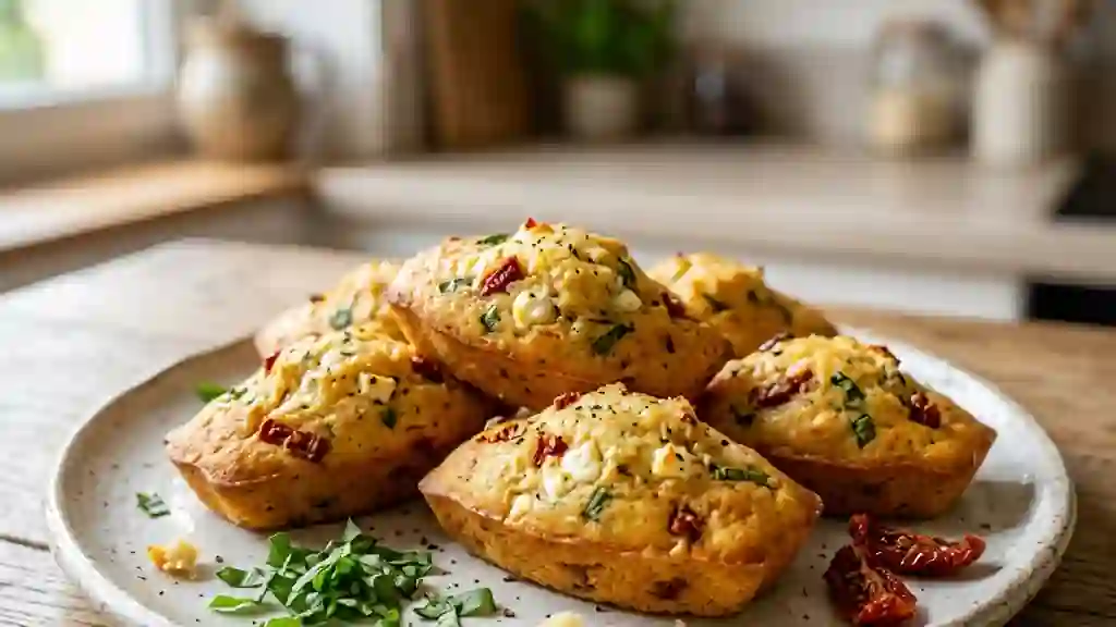 Madeleines Moelleuses Tomate, Feta & Basilic - Photo de présentation