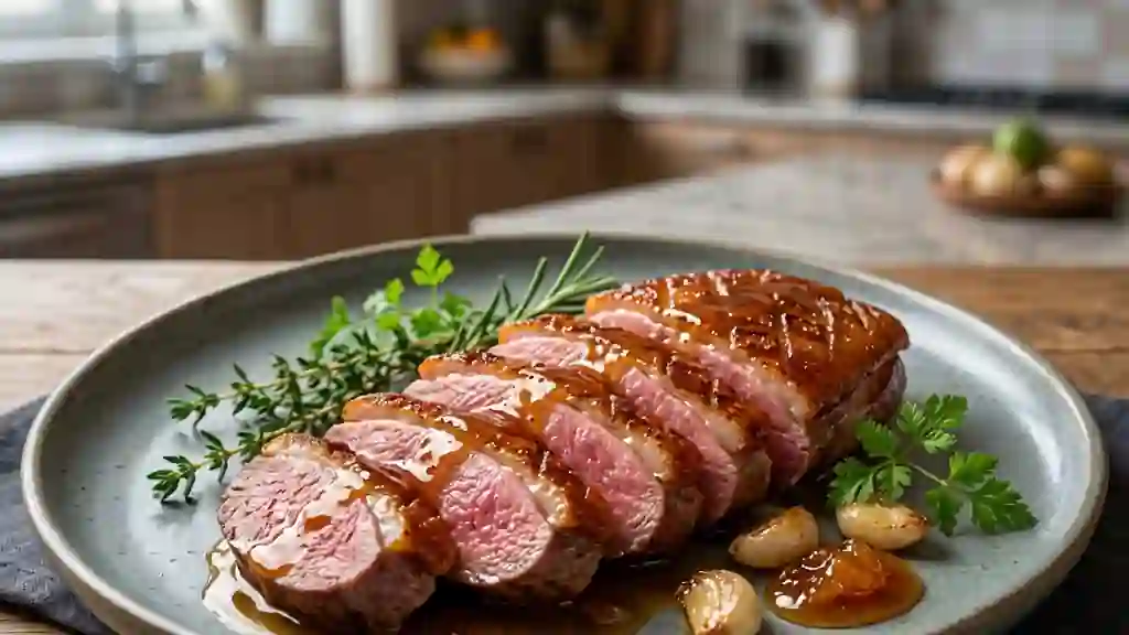 Magret de canard laqué au miel - Photo de présentation