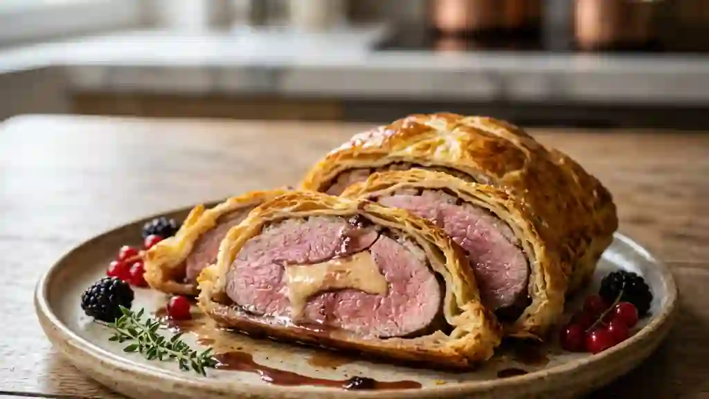 Magret de canard et foie gras en croûte - Photo de présentation