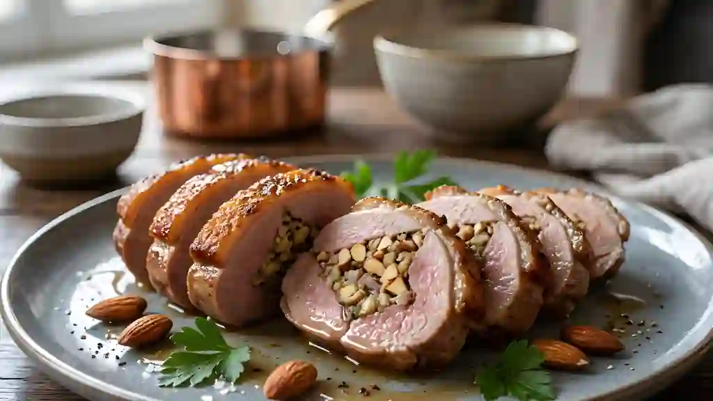 Magret de canard farci aux amandes - Photo de présentation