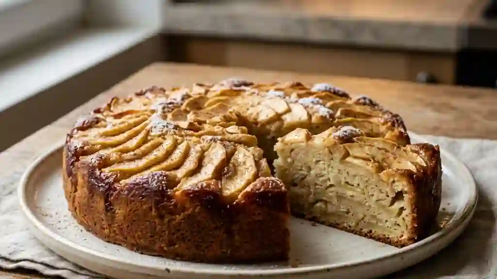 Manqué aux pommes fondant et cannelle - Photo de présentation