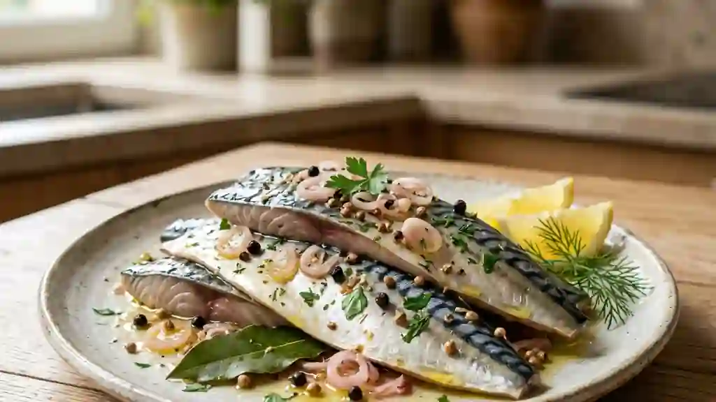 Maquereaux marinés fondants à l'échalote - Photo de présentation