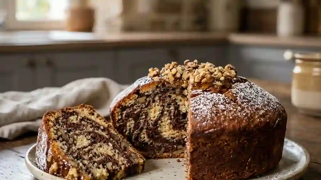 Marbré Fondant aux Noix, Rhum et Cacao - Photo de présentation