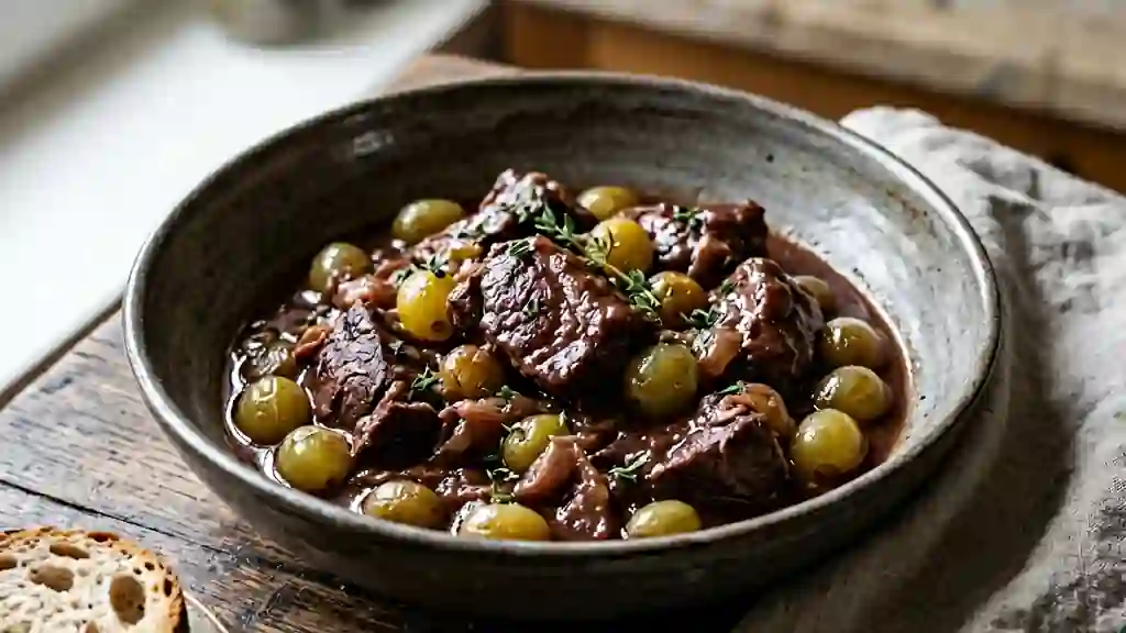 Marcassin braisé au Porto et raisins juteux - Photo de présentation