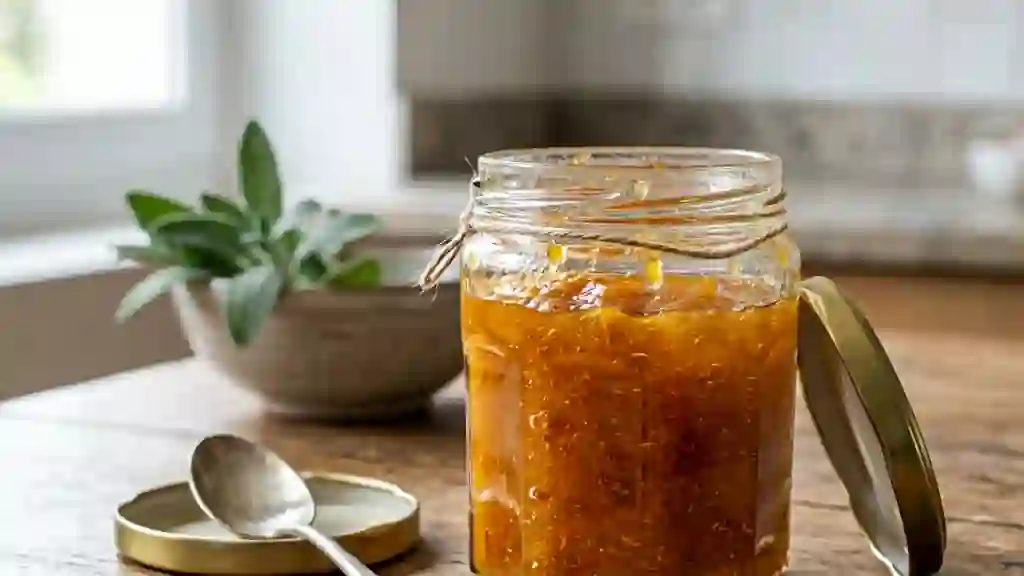 Marmelade de kakis fondante et acidulée - Photo de présentation