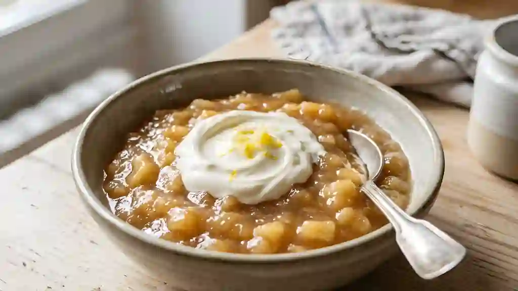 Marmelade de pommes onctueuse à la crème - Photo de présentation