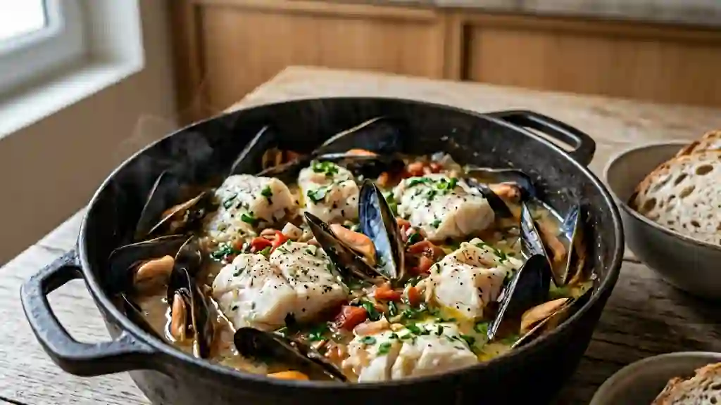 Marmite iodée de cabillaud et moules - Photo de présentation