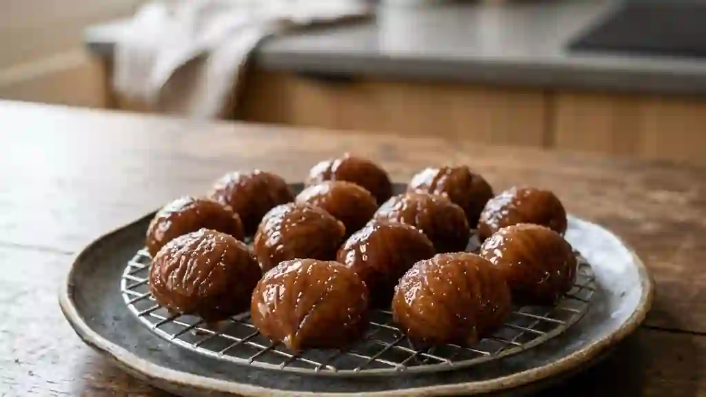 Marrons glacés fondants à la vanille - Photo de présentation