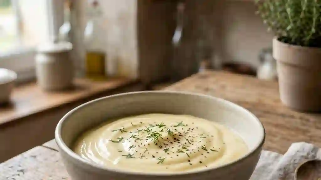 Mayonnaise aérienne au citron - Photo de présentation