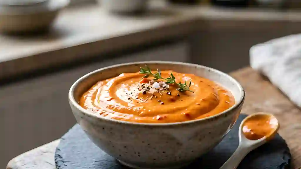 Mayonnaise onctueuse aux poivrons fumés - Photo de présentation