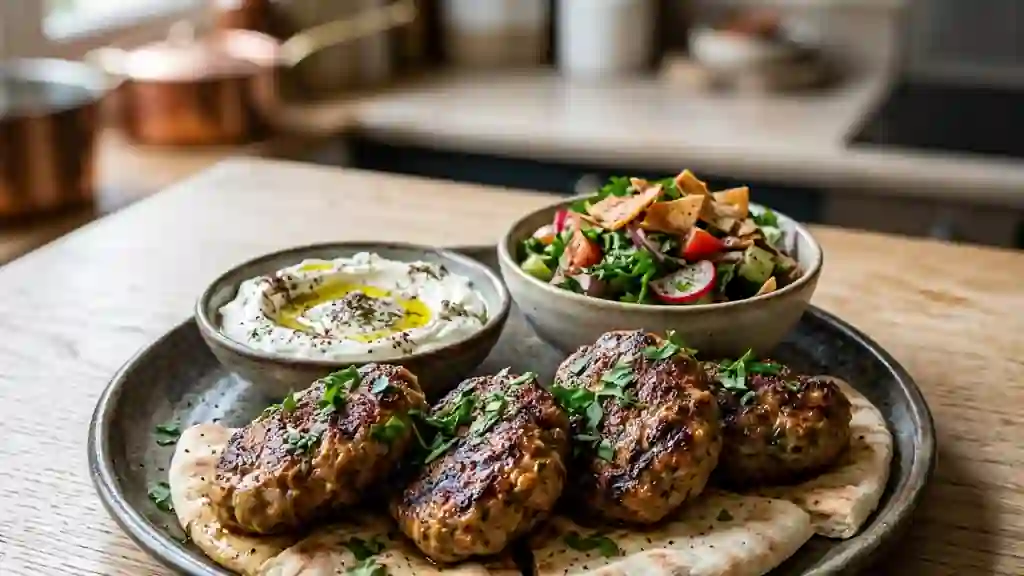 Mchabbak : Galettes d'Agneau Grillées au Cumin - Photo de présentation