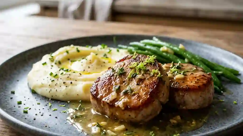 Médaillons de porc fondants au citron vert - Photo de présentation