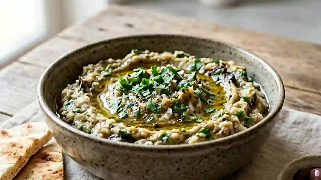 Melitzanosalata fondante et citronnée - Photo de présentation