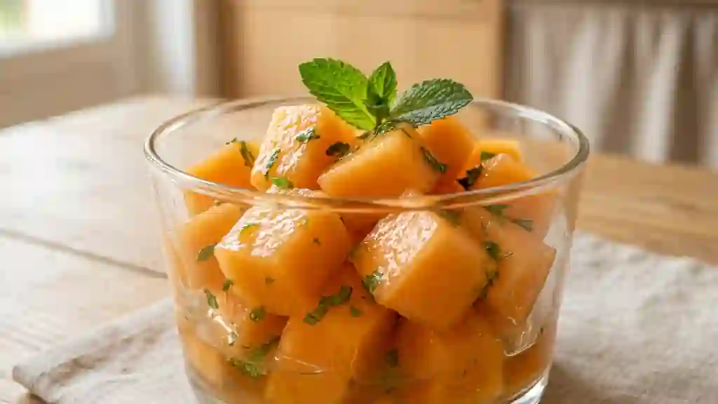Melon Frais Infusé au Pinot Blanc et Menthe - Photo de présentation