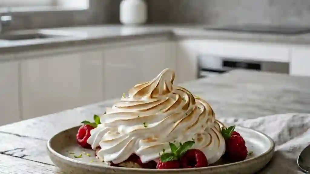 Meringue italienne soyeuse et brillante - Photo de présentation