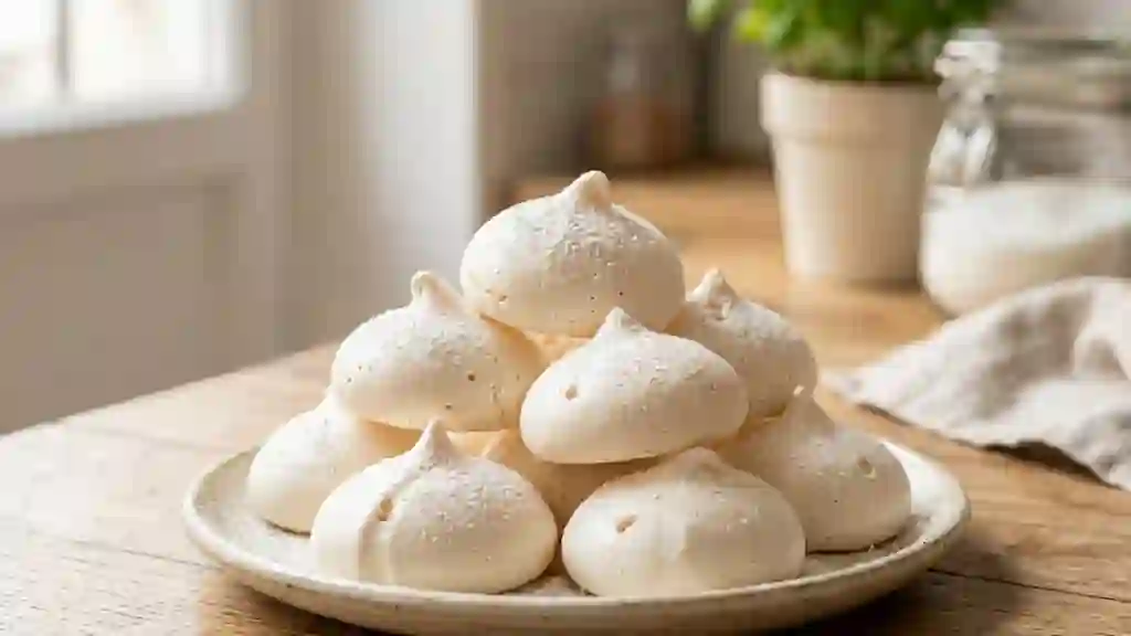 Meringues croquantes au cœur fondant - Photo de présentation