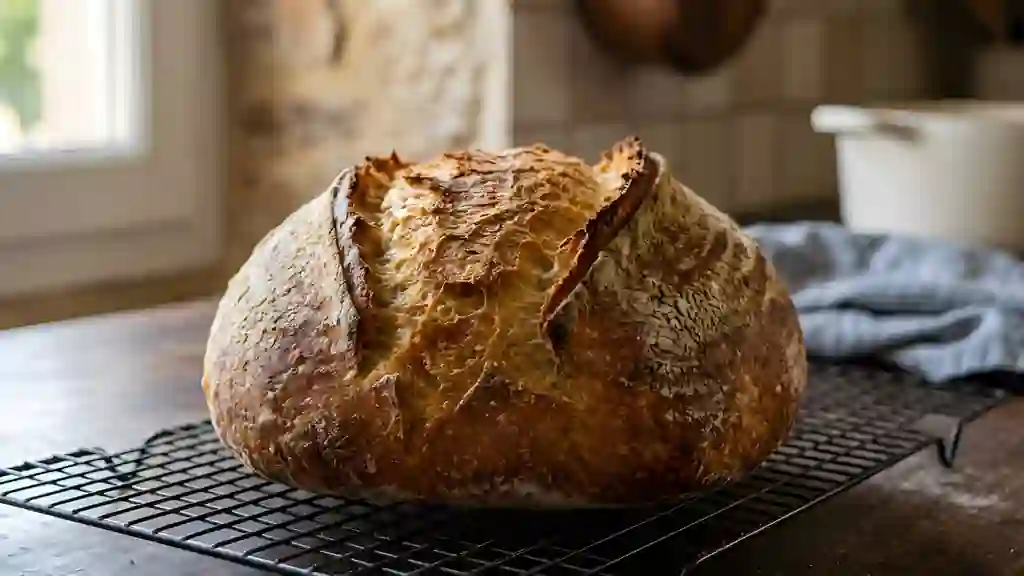 Miche dorée à la croûte craquante - Photo de présentation