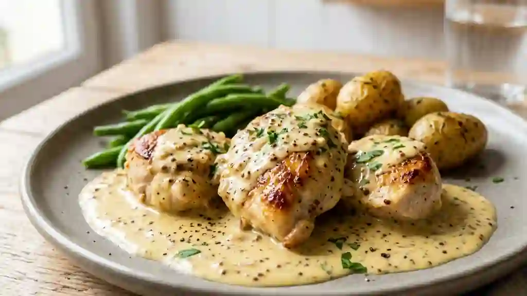 Mignons de poulet fondants à la moutarde - Photo de présentation