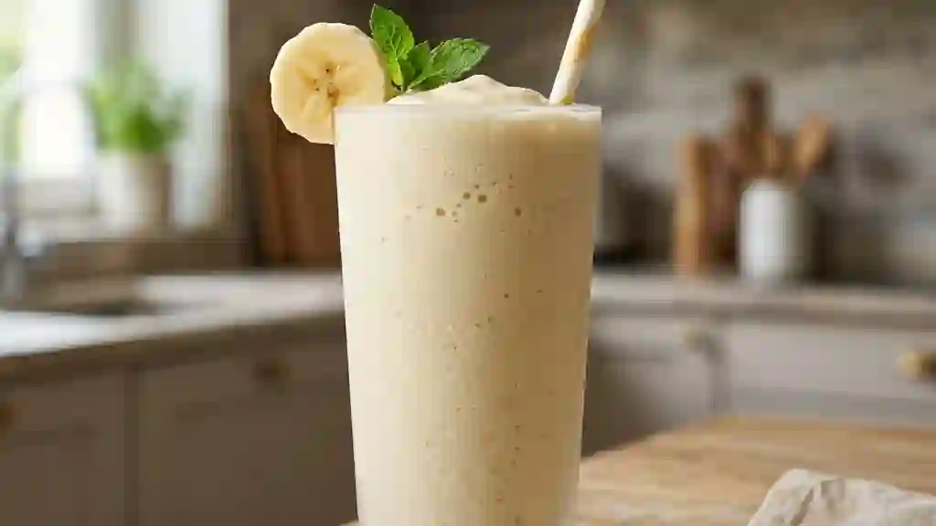 Milk-shake Banane Vanille Onctueux - Photo de présentation