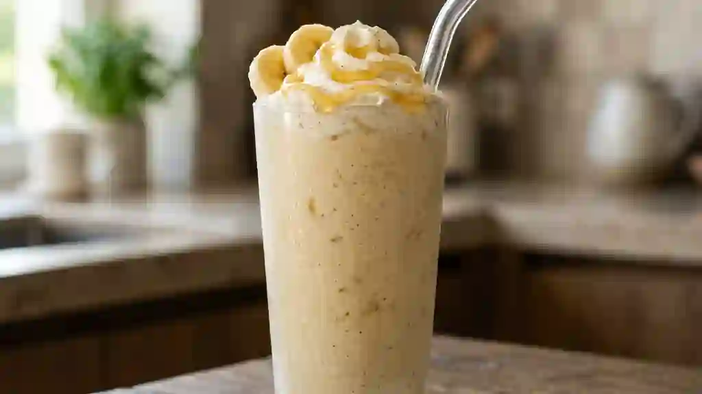 Milk-shake Banane Velouté et Vanillé - Photo de présentation