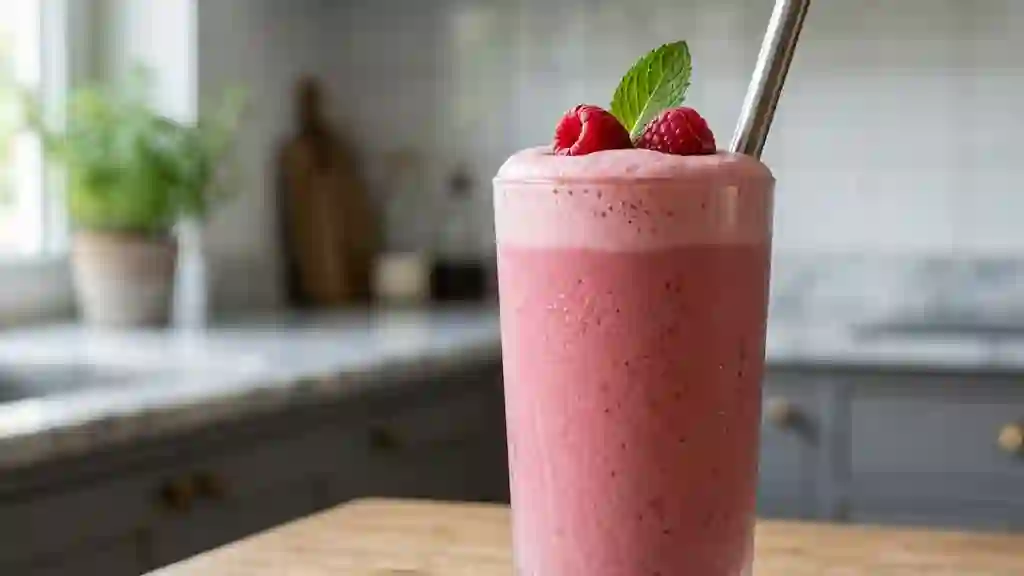 Milkshake Velouté Framboise & Vanille - Photo de présentation