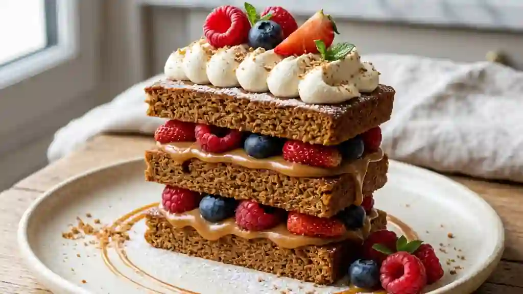 Millefeuille épicé au caramel et fruits rouges - Photo de présentation