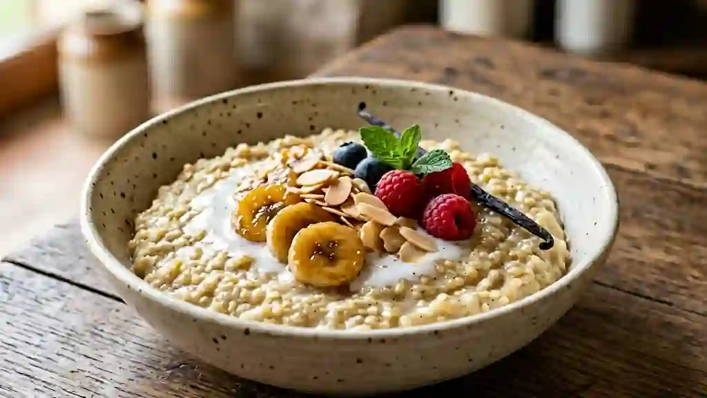 Millet crémeux au lait de coco et vanille - Photo de présentation
