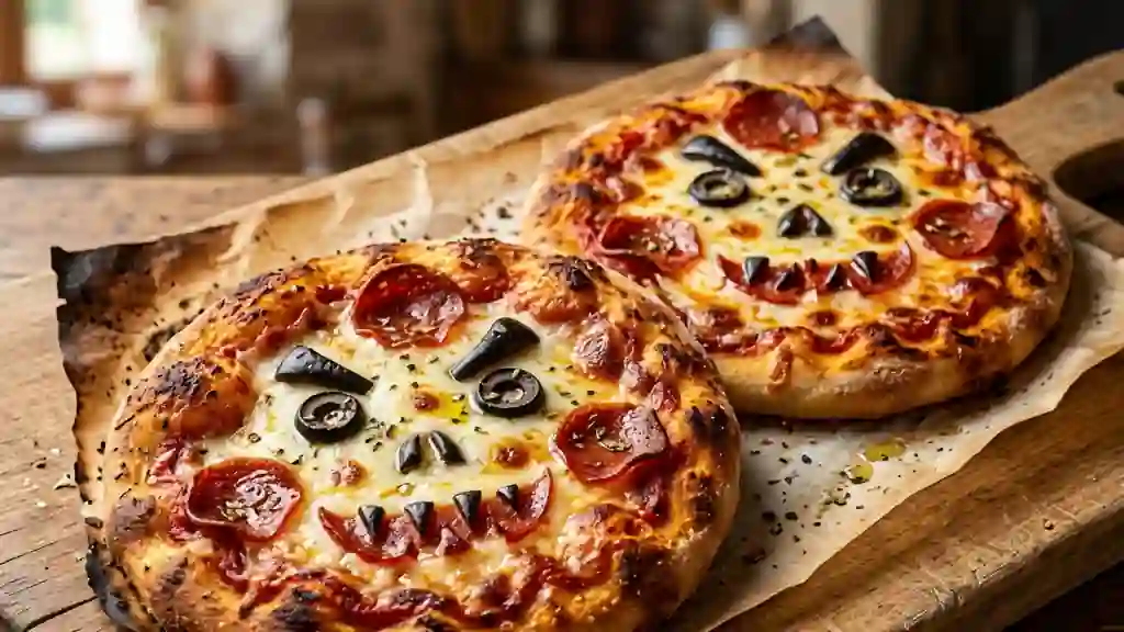 Mini pizzas diaboliques au pepperoni - Photo de présentation