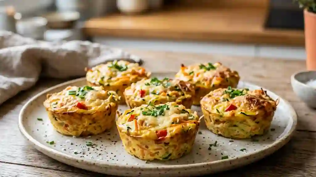 Mini quiches fondantes sans pâte aux légumes - Photo de présentation
