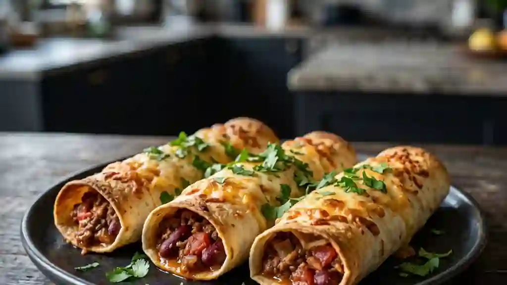 Mini tortillas chili et fromage fondu - Photo de présentation