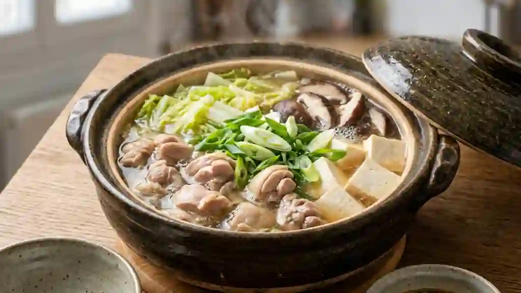 Mizutaki : Fondue Japonaise au Poulet et Dashi - Photo de présentation