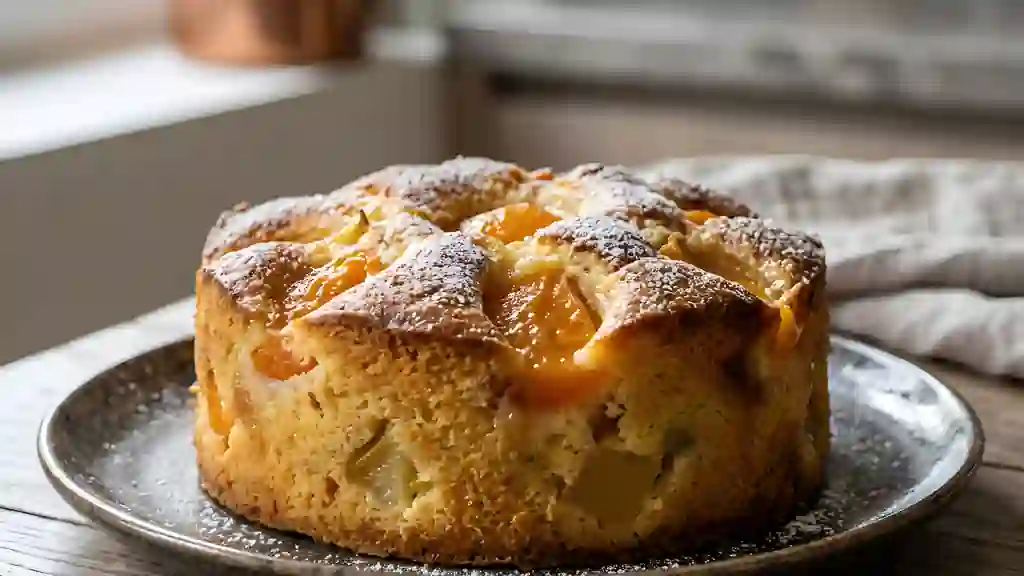 Moelleux à la ricotta et fruits fondants - Photo de présentation