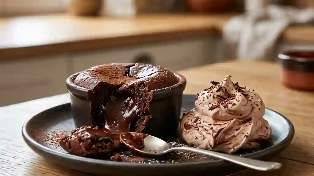 Moelleux chocolat intense et sa chantilly aérienne - Photo de présentation